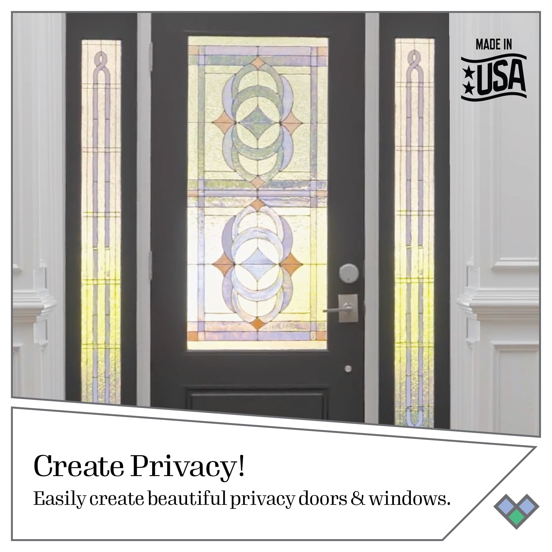 Gallery Glass Privacy Window Stained Glass Acrylic Paint Kit, 4 Piece Glass Paint Set