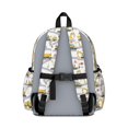 thumbnail image 3 of Excavator and Road White Pattern Cute School Backpack with Padded Back and Adjustable Shoulder Straps 13.4"x11"x4.7", 3 of 5