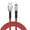 Red, variant on 5A Fast Charging Zinc Alloy Micro USB Android Data Cable with Smart Chip Trickle Protection Nylon Braided 0.25M Black