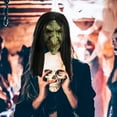 thumbnail image 1 of Xihbxyly Máscara de Bruja Anciana, Diseño de Cara Verde, Aspecto Realista y Espeluznante, Látex Ecológico, Ajuste Cómodo, Versátil para Halloween, Mascaradas, Navidad, Talla Única., 1 of 7