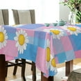 thumbnail image 5 of Yayeee Tablecloths 54" x 72" Rectangle Wrinkle Resistant Party Table Cover, Playful Daisy, 5 of 8