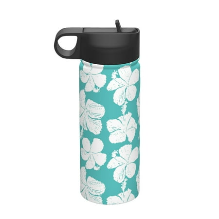 

Adobk Vintage Floral Print Water Bottle 18oz Sports Insulated Kettle for Cycling Gym Basketball Outdoor Suitable as a Present
