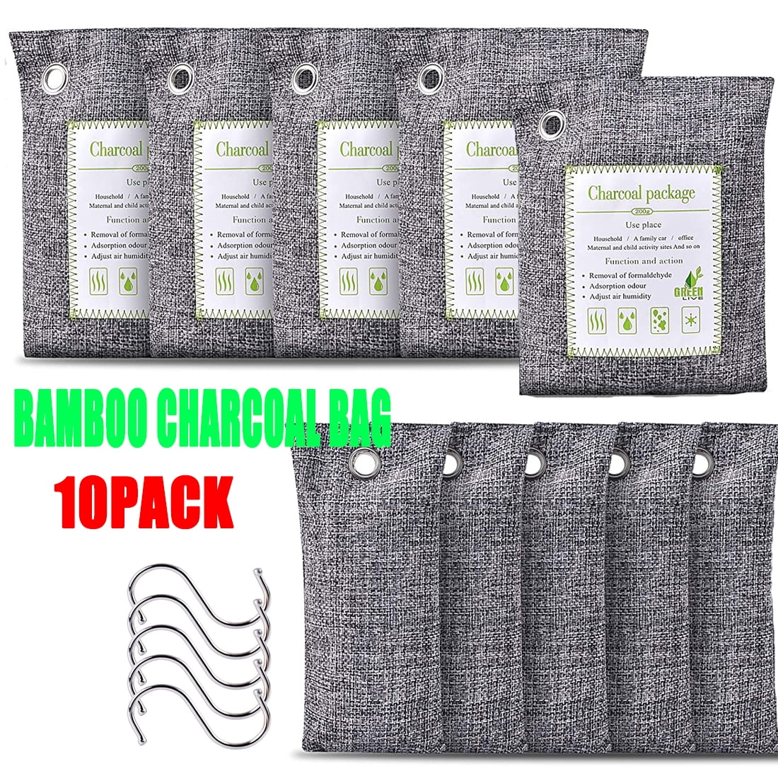 Nature Fresh Air Purifier Bags Activated Charcoal Bags Odor Absorber