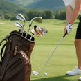 thumbnail image 7 of Haosy Golden Light in Clouds Golf Mallet Putter Cover Strong Magnetic Leather Golf Club Headcover Closure, 7 of 7