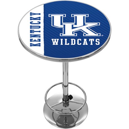 University of Kentucky Chrome Pub Table, Text University of Kentucky Chrome Pub Table, Text