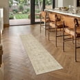 thumbnail image 3 of BERTHMEER 2'x6' Runner Rugs for Hallway Dorm Kitchen Entrance Entryway Bedroom Laundry Washable Vintage Traditional Non-slip Runner Rugs,Beige, 3 of 6