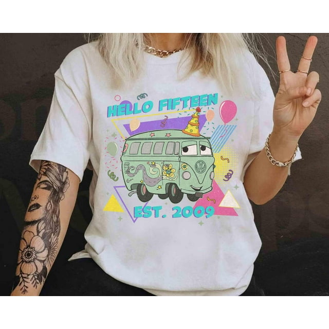 Personalized 90s Disney Cars Birthday Matching T-shirt, Custom Disney MC Queen Tow Mater S - As Picture - M