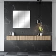 thumbnail image 4 of 18 Piezas Etiqueta De Espejo Adhesivo De Espejo Cuadrados De Espejo Decorativos Plata Mosaico Decorativo Extraíble Autoadhesivo Baño Sala De Estar Dormitorio 15 × 15 Cm, 4 of 5