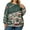 Dark Green, variant on Christmas Sweatshirts for Women Cute Shirt Fall Pullover Top with Christmas Tree Print for Festive Outfits and Gifts,Army Green,L