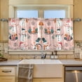 thumbnail image 2 of Yayeee Kitchen Curtains Tier Set of 2 Light Filtering 57"x24" Over Sink Window Panels, Christmas Snowman, 2 of 7