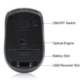 thumbnail image 3 of Computer 2.4Ghz Wireless Optical Mouse with USB Receiver 6 Buttons Gaming Mice 800/1200/1600DPI Desktop PC Laptop Accessories Black, 3 of 7