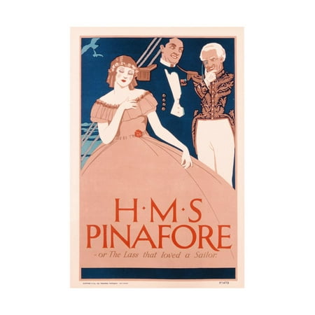 - Poster Advertising 'HMS Pinafore', C.1930 Print Wall Art
