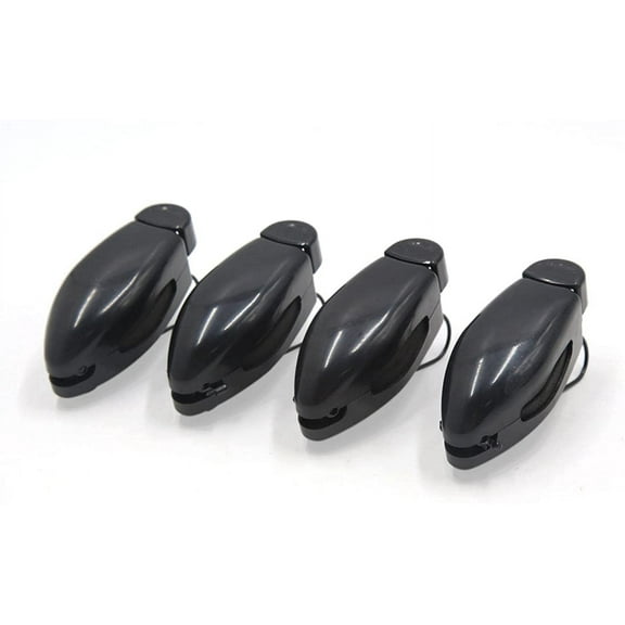 4 Pcs Black Car Sun Visor Clip Holder for Sunglasses Eyeglass 4 Pack