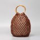 thumbnail image 1 of Zhuge Bolso de hombro tejido para mujer, bolso de mano tejido, bolso de mano tejido elegante para playa de verano, bolsos de hombro de 7,87 x 7,87 x 12,25 pulgadas (marrón), 1 of 4