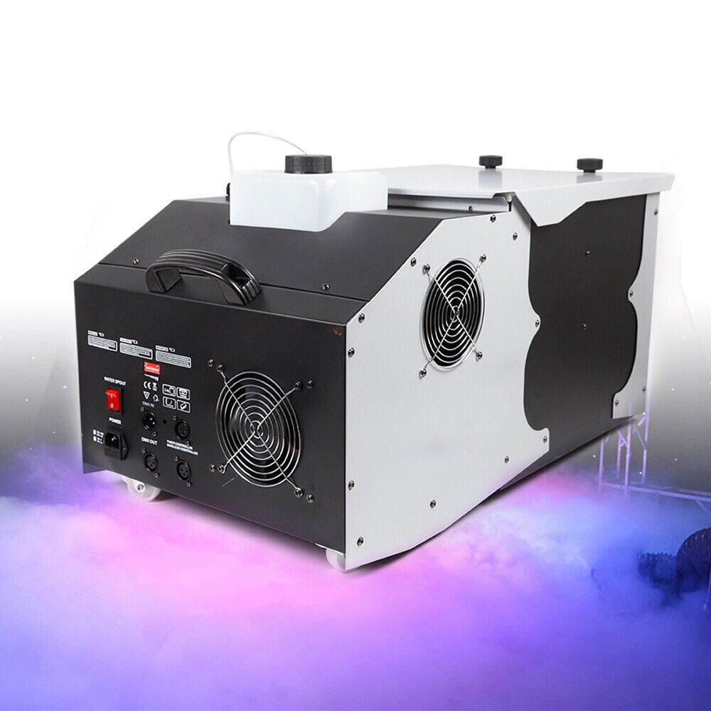 Fichiouy Stage Smoke Machine Wireless Remote Control and DMX512 Control Automatic Fog Machine for Parties, Weddings Stage