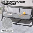 Pellebant Outdoor Bench Cushion 48x18 Inches for Loveseat Couch Porch