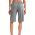 thumbnail image 4 of Fengqque Shorts for Women Summer Sports High Waist SweatShorts Elastic Drawstring Women's Shorts with Pockets Women's Shorts Gray XXL(XXL), 4 of 4