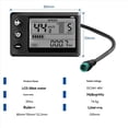 thumbnail image 5 of 2X Controlador de Sinusoidal para Bicicleta Eléctrica de Modos, 24 V/36 V/48 V, 17 A, con Pantalla LCD S866, Conector Impermeable para Bicicleta Eléctrica de 350 W, 5 of 5
