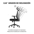 thumbnail image 4 of Silla Ejecutiva Ergonómica Ferrini Oficina Mesh Negra, 4 of 7