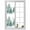 Green, variant on Forest Green Window Privacy Film, Spring Summer Watercolor Pine Tree Static Cling UV Sun Blocking Heat Control Window Tint Day and Night, Non-Adhesive One Way Windows Privacy Cover 35.4''x78.7''