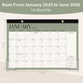 thumbnail image 4 of Calendario de escritorio VALCOME 2025 de enero a junio, 18 meses, 17 x 12 cm, 4 of 7