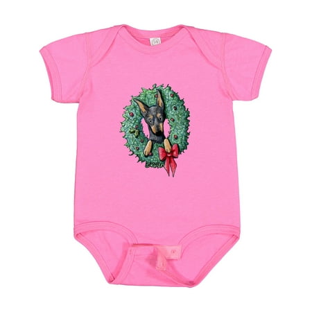 

Inktastic KiniArt Min Pin Christmas Gift Baby Boy or Baby Girl Bodysuit