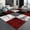 Flannel2, variant on Geometric Modern carpets for living room Red Black Creativity Rugs Sofa Chair Beside Mat Light Luxury Rugs for Bedroom tapete