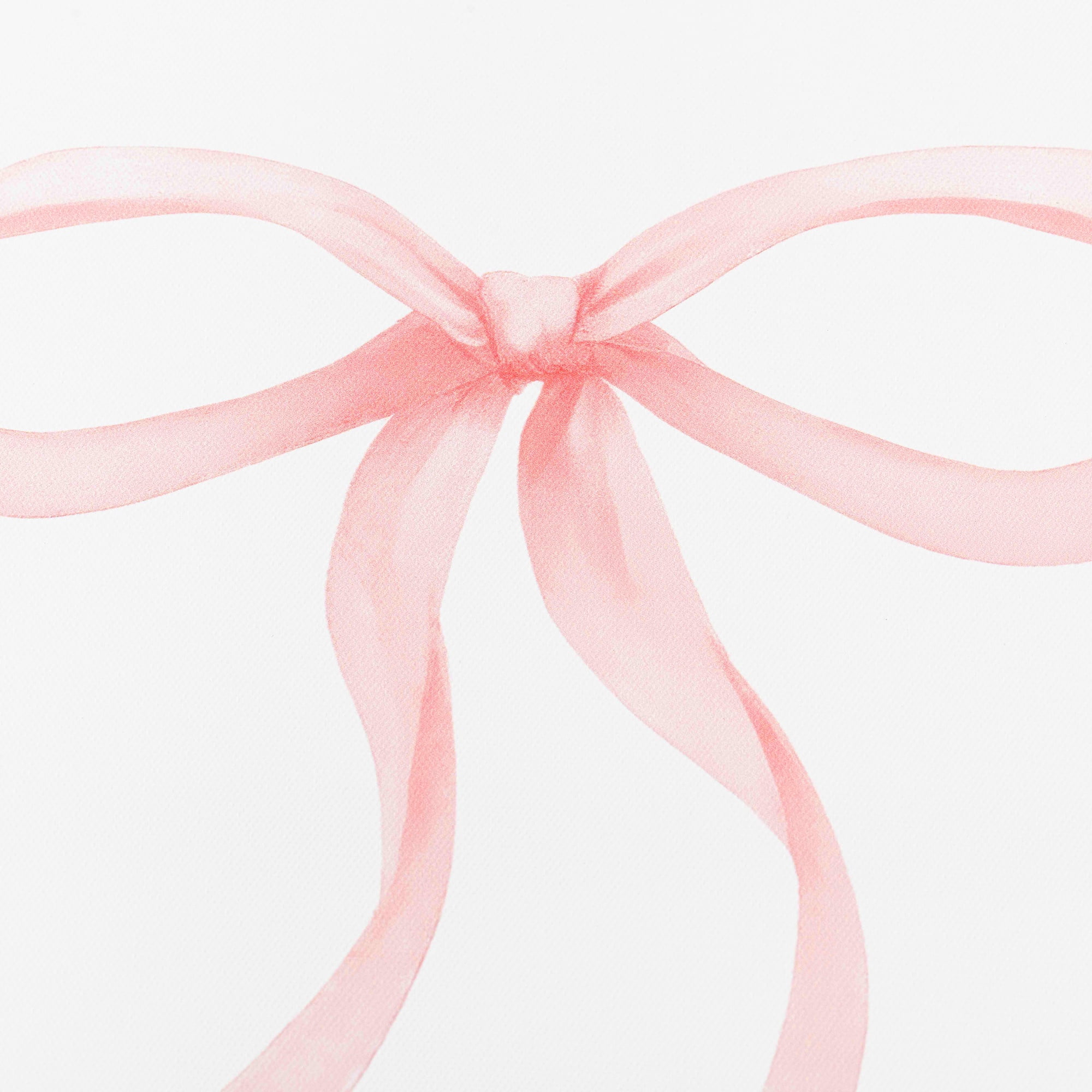 My Texas House Pink Bow on Stripes 20" x 30" Fashion Framed Wall Art
