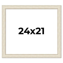 24x21 Frame White Real Wood Picture Frame Width 1.75 inches | Interior Frame Depth 0.5 inches |