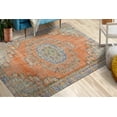 thumbnail image 2 of Anti-Slip Carpet Rug, Orange Rugs, Turkish Rug, Luxury Rug, Anatolian Rugs, Floral Medallion Rug, Office Decor Rugs, Popular Rug, Large Rug, 1.7'x2.3' - 50x70 cm, 2 of 8