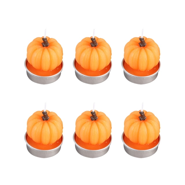Mom's Best Velas de calabaza para fiesta de Halloween (6 unidades)