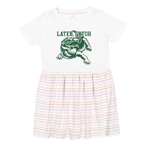 Inktastic Later, Gator Girls Toddler Dress