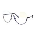 thumbnail image 1 of Lunettes de Mode pour Femmes à Demi-Monture en Métal Papillon Noir, 1 of 4