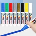 thumbnail image 3 of Paint Marker Pen, Stone Letter Restoration Marker, Waterproof Oil-Based Permanent Marker for Memorial Stone Letter Refinishing, Weatherproof Repair Marker for DIY Touch Up (White,1Pc), 3 of 5