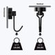 thumbnail image 3 of Magnetiska krokar, 5-pack, starka magnetkrokar 30 kg, neodym-magnetkrokar för kylskåp, 3 of 5