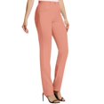thumbnail image 3 of Womans Pants Wide Leg Dress Pants Baggy Pink Pants Casual Outfits Comfy Clothes Womens Office Pants Women Clothes, 3 of 7
