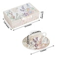 thumbnail image 3 of BalsaCircle 2 Blush Porcelain Espresso Cups and Saucers with Gift Box Party Accessories, 3 of 8