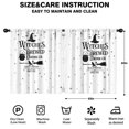 thumbnail image 2 of 2 Panels Print Pattern Nursery Curtains Boys Girls Kids Halloween Nightmare Before Window Drapes for Living Bedroom Playroom Room Decor Rod Pocket 52x63Inch, 2 of 5