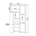 thumbnail image 4 of Mueble Alacena Organizador Hogare de melamina color Chocolate Hogare Mueble Despensero Organizador, 4 of 7
