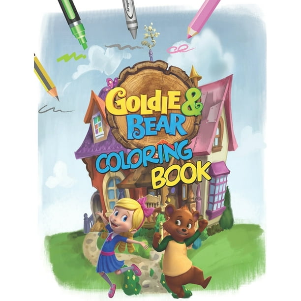 Goldie & Bear Coloring Book : Goldie & Bear Coloring Book: 20 Stunning Images of Goldie and Bear for kids and adults (Paperback)