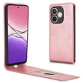 thumbnail image 1 of For Oppo A5 Pro 5G Case with Card Slot Magnetic Vertical Flip Leather Phone Cover - Orange, 1 of 5