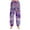 Purple, variant on WTOBBY Women's Long Pajama Pants with Christmas Print and Cuffed Bottoms - Festive Holiday Sleepwear for Casual Home Lounge Wear - Comfortable Straight Leg Design,Blue L