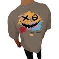 thumbnail image 1 of Playeras De Hombre Camiseta Informal De Verano De Manga Corta Con Cuello Redondo Y Estampado De Letras Y Caras Para Hombre, 1 of 5