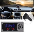 thumbnail image 1 of 3 in 1 12-24V Car Vehicle LED Digital Clock Thermometer Voltmeter, 1 of 8