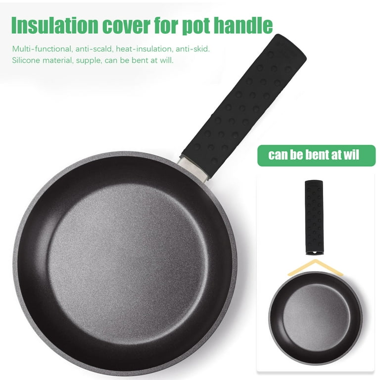 Frcolor Pot Handle Cover Silicone Pan Handle Sleeve Anti-scalding Pot Holder Sleeve, Size: 15.5x3.5cm