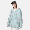 thumbnail image 5 of Daiia Milk Tea UPF 50+ Sun Protection Hoodie Jacket Lightweight Long Sleeve Sun Shirt for Women Men with Pocket Hiking Outdoor-3X-Large, 5 of 9