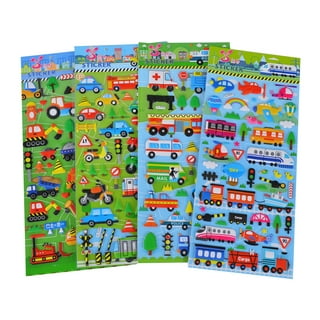 Wrapables 3D Puffy Stickers for Scrapbooking, (10 Sheets) Zoo
