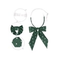 thumbnail image 3 of Corbatas de lunares para mujeres INSPIRE CHIC con lazo de cinta preatado y cuello elástico ajustable para uniforme y cosplay Verde Oscuro Tamaño Único, 3 of 6