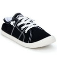 thumbnail image 3 of JENN ARDOR Womens Canvas Sneakers Flat Shoes Low Tops Lace up Classic Walking Shoes, 3 of 6