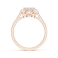 thumbnail image 2 of ANGARA Natural Composite Diamond Halo Engagement Ring in 14K Rose Gold for Women (Size-2.8mm| Color-H| Clarity-SI2) | April Birthstone, Anniversary, Jewelry Gift for Women | Natural Diamond Ring, 2 of 8